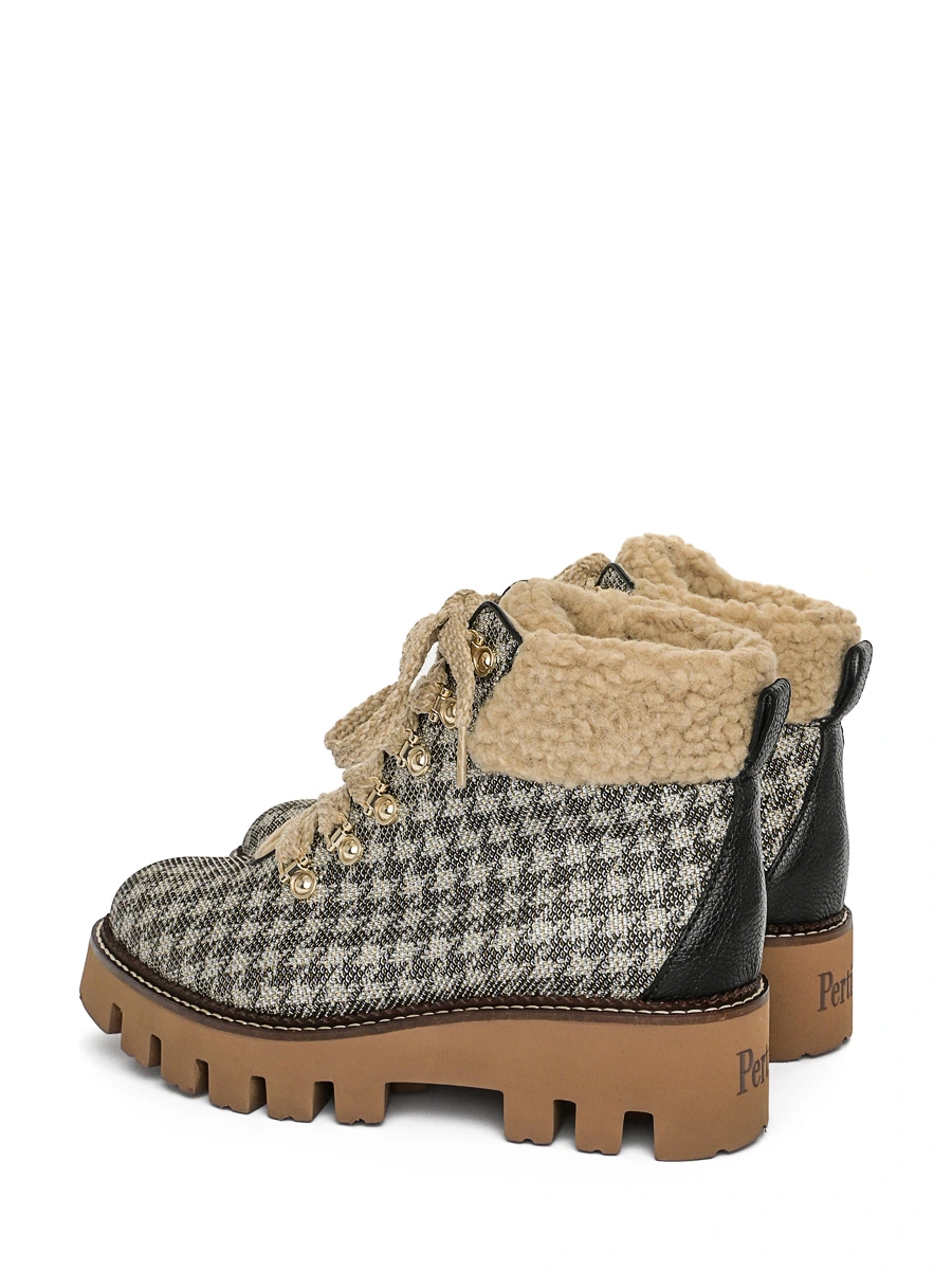 Текстильные ботинки с узором pied-de-poule